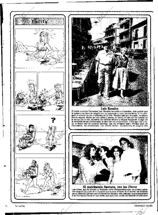 ABC MADRID 18-08-1985 página 74