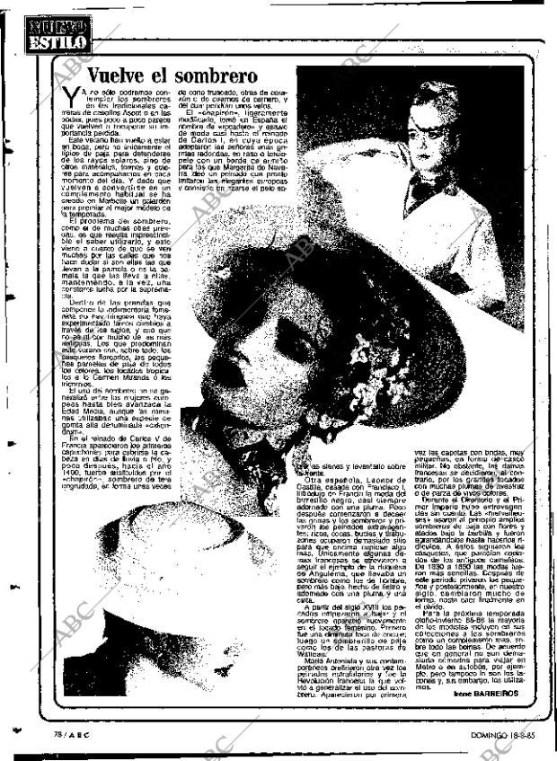 ABC MADRID 18-08-1985 página 78