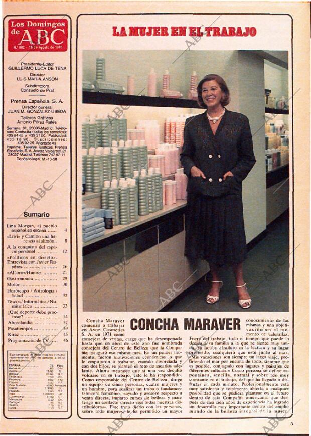 ABC MADRID 18-08-1985 página 83