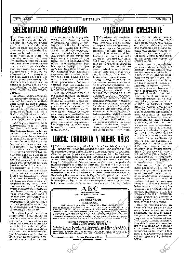 ABC MADRID 19-08-1985 página 11