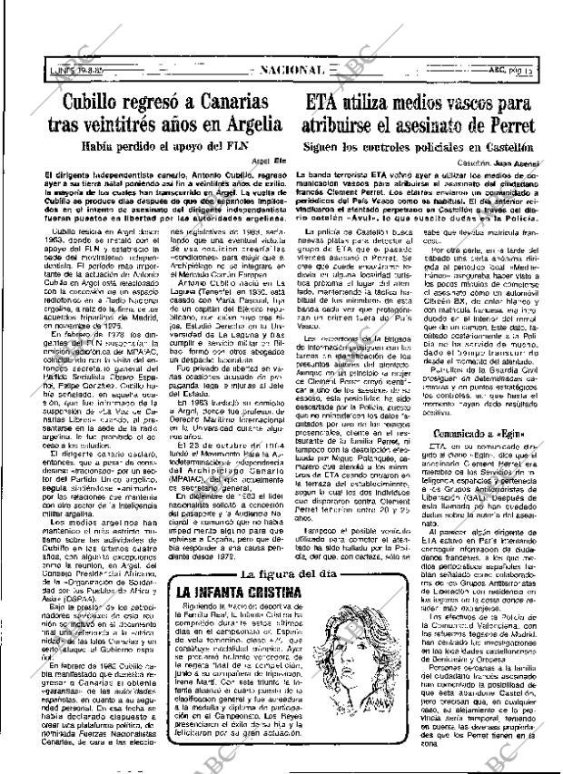 ABC MADRID 19-08-1985 página 15