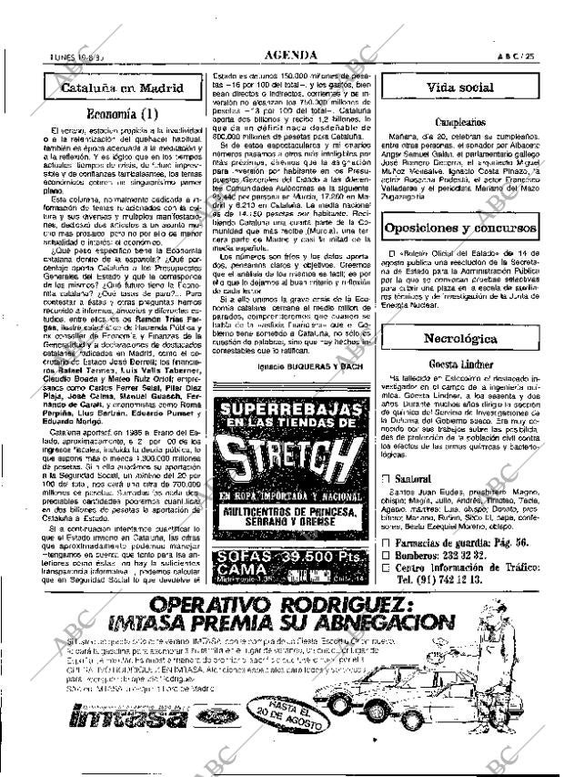 ABC MADRID 19-08-1985 página 25