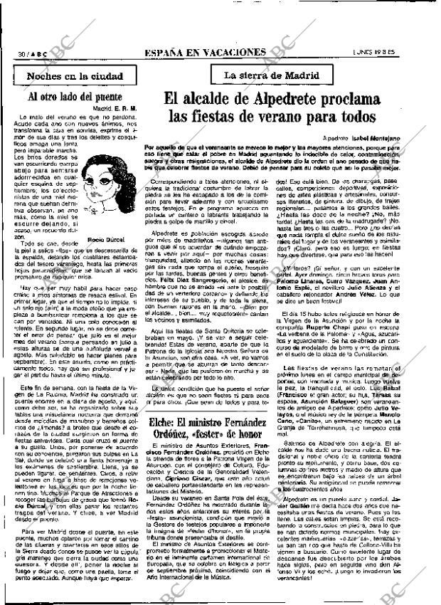 ABC MADRID 19-08-1985 página 30