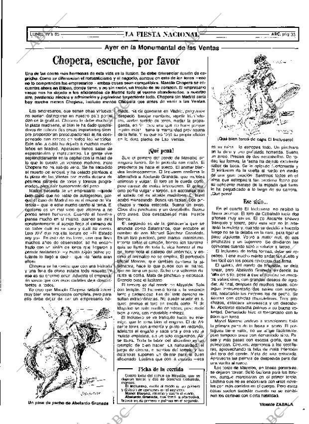 ABC MADRID 19-08-1985 página 33