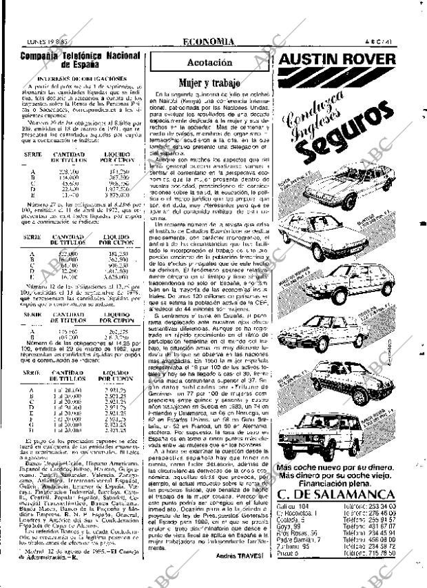 ABC MADRID 19-08-1985 página 41