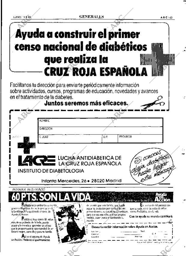 ABC MADRID 19-08-1985 página 63