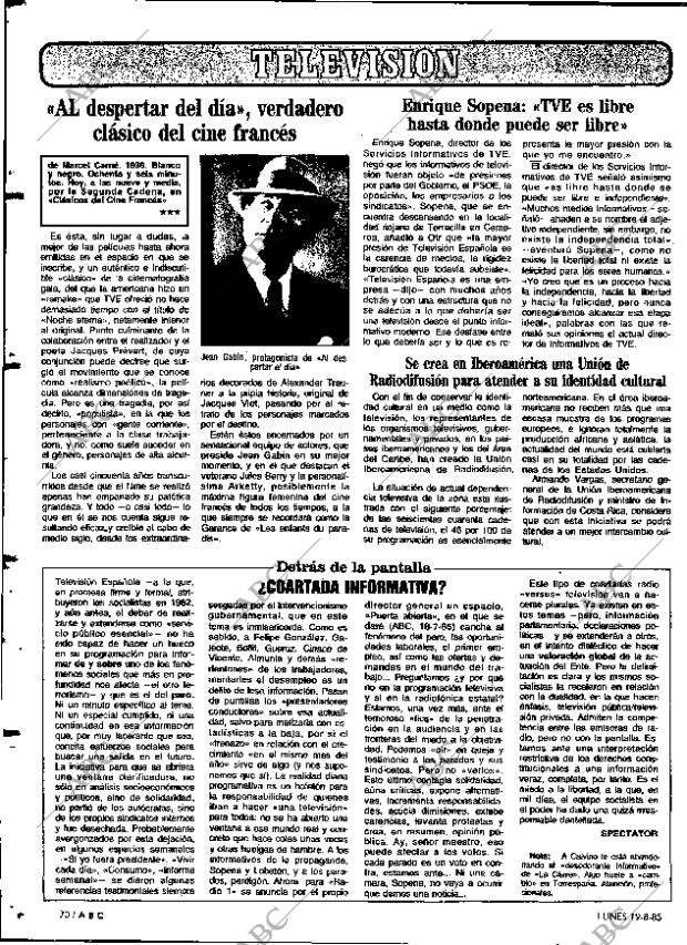 ABC MADRID 19-08-1985 página 70
