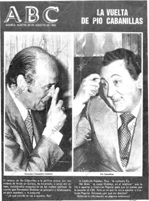 ABC MADRID 20-08-1985 página 1
