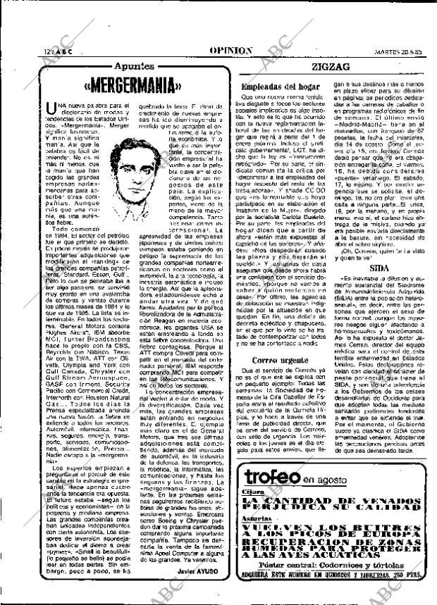 ABC MADRID 20-08-1985 página 12
