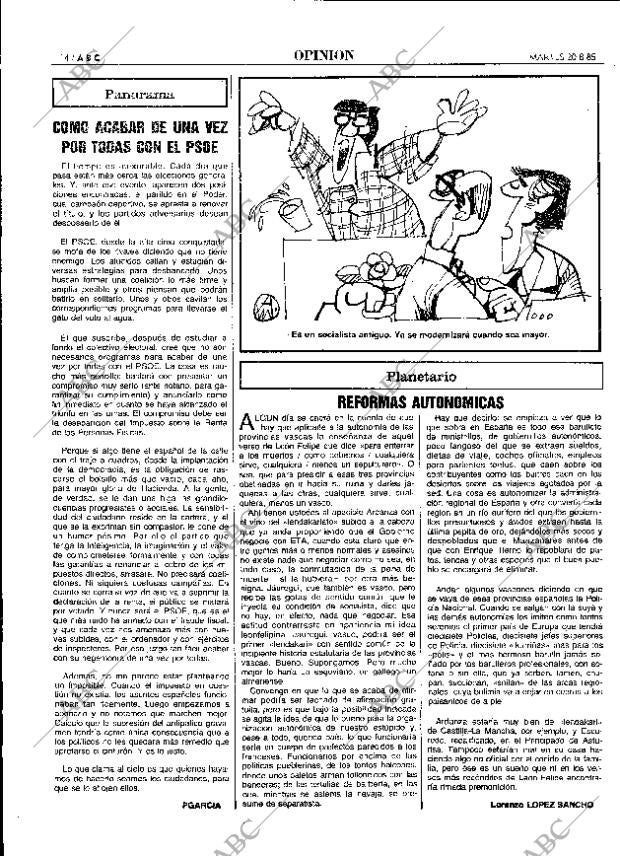 ABC MADRID 20-08-1985 página 14