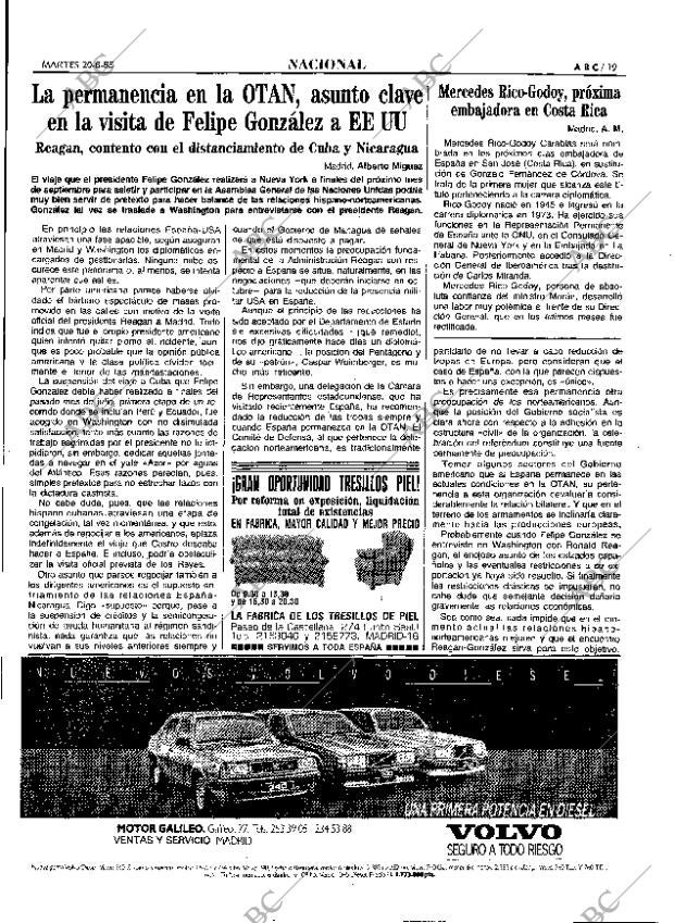 ABC MADRID 20-08-1985 página 19
