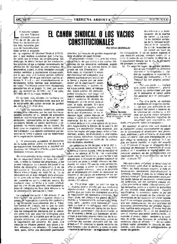 ABC MADRID 20-08-1985 página 20