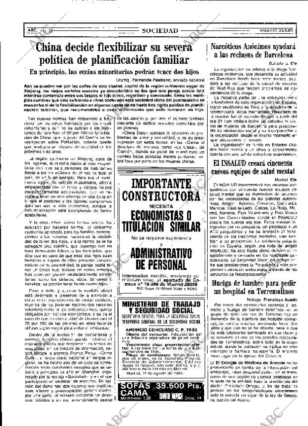 ABC MADRID 20-08-1985 página 28