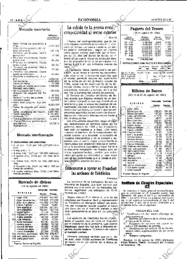 ABC MADRID 20-08-1985 página 42