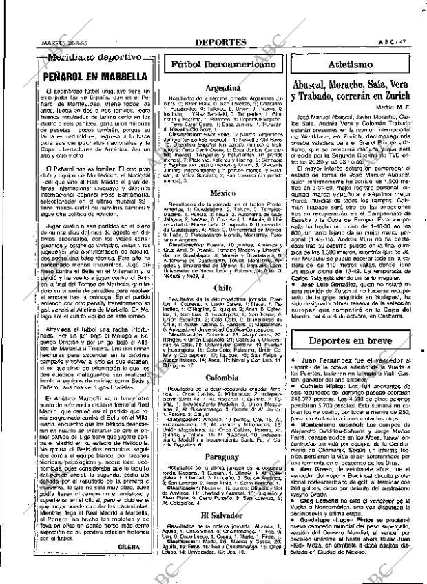 ABC MADRID 20-08-1985 página 47