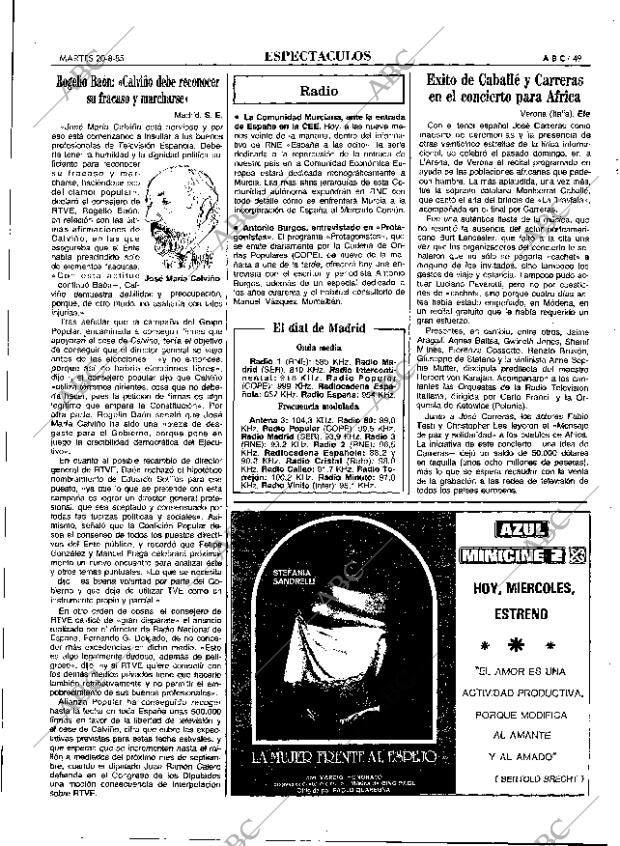 ABC MADRID 20-08-1985 página 49