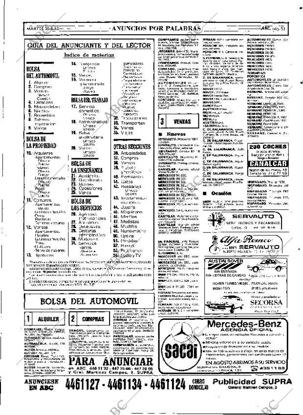ABC MADRID 20-08-1985 página 53