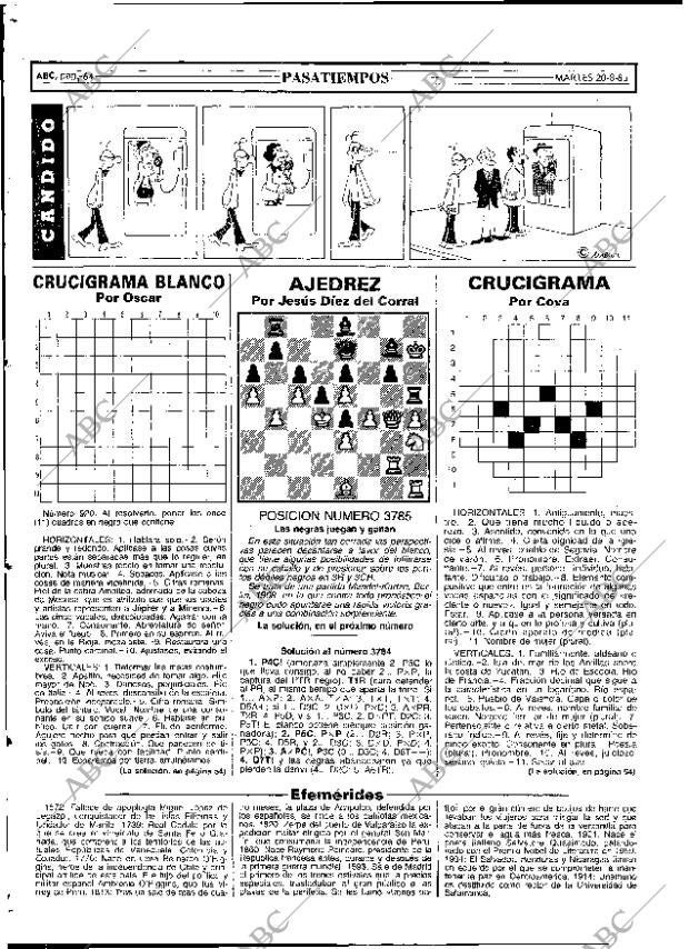ABC MADRID 20-08-1985 página 64