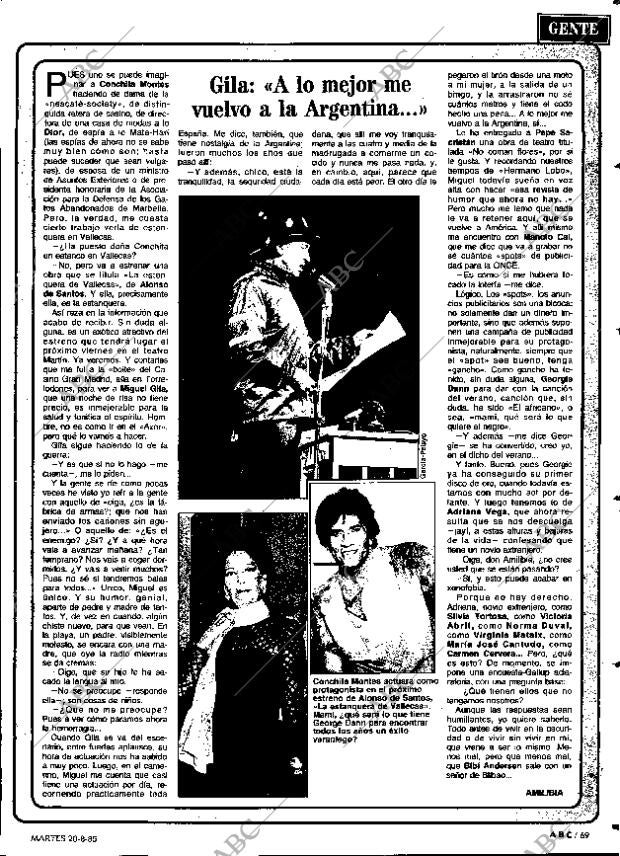 ABC MADRID 20-08-1985 página 69