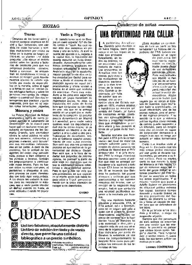 ABC MADRID 22-08-1985 página 13