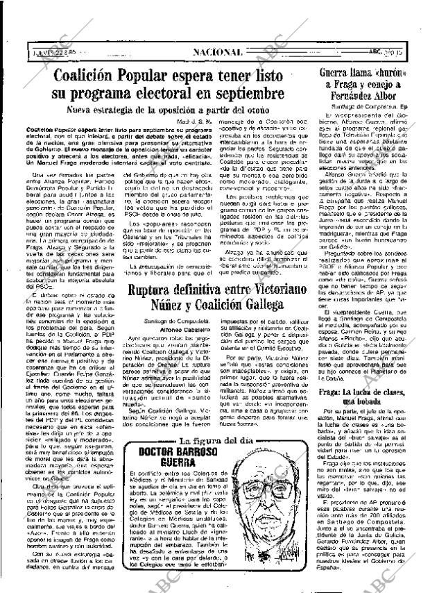 ABC MADRID 22-08-1985 página 15