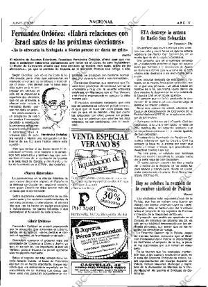 ABC MADRID 22-08-1985 página 17