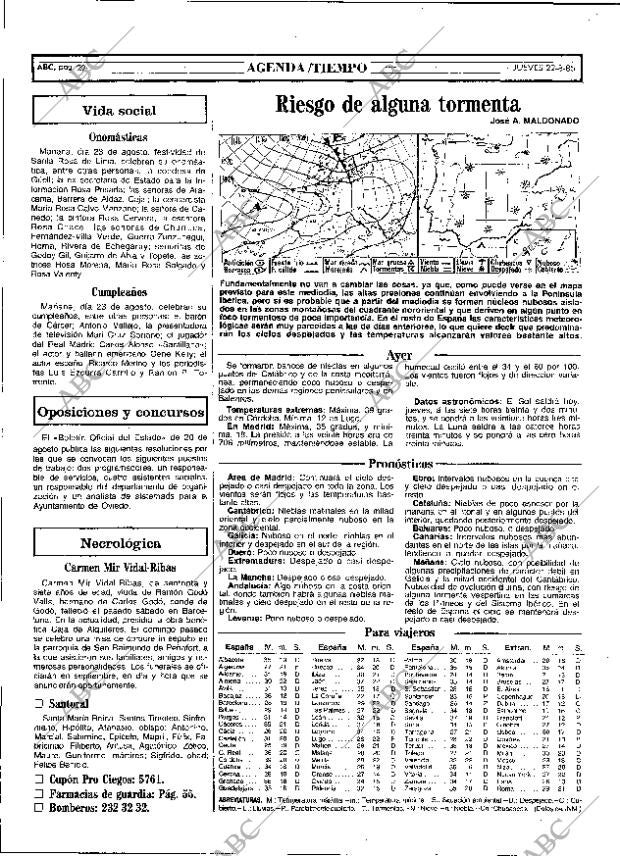 ABC MADRID 22-08-1985 página 22
