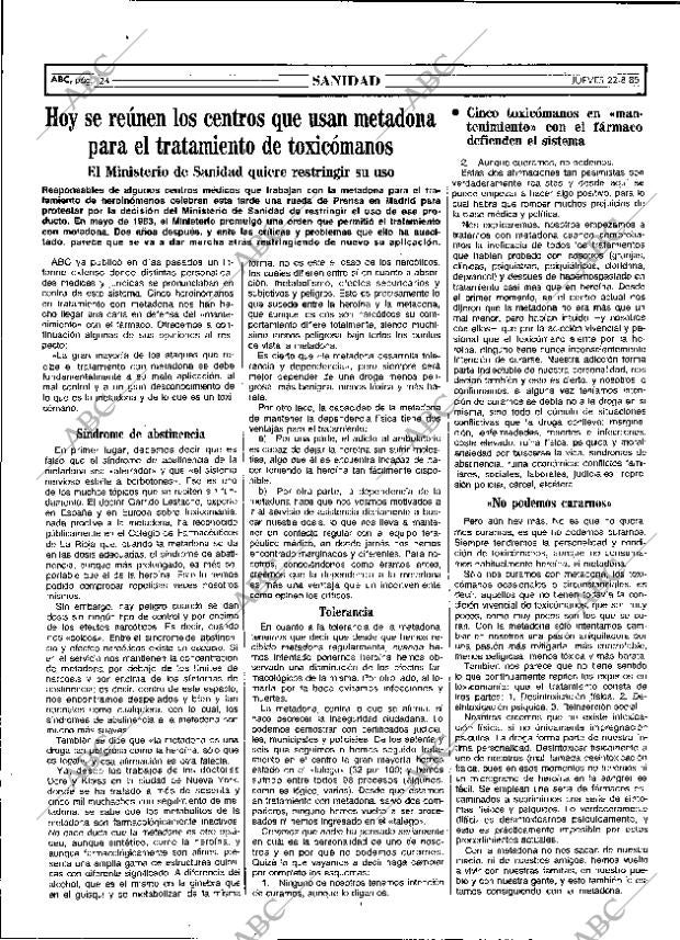 ABC MADRID 22-08-1985 página 24