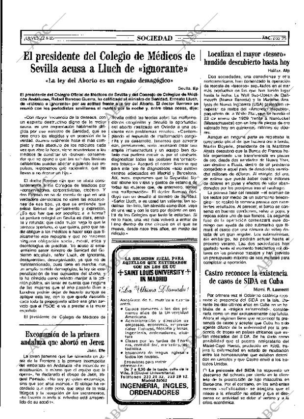 ABC MADRID 22-08-1985 página 25