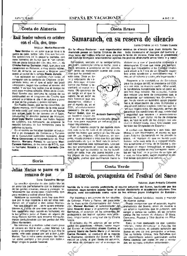 ABC MADRID 22-08-1985 página 31