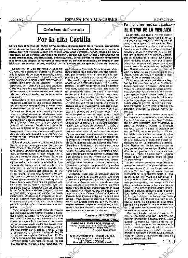 ABC MADRID 22-08-1985 página 32