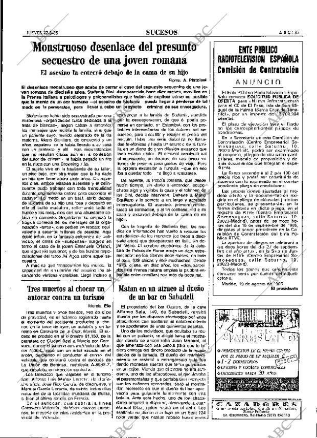 ABC MADRID 22-08-1985 página 35