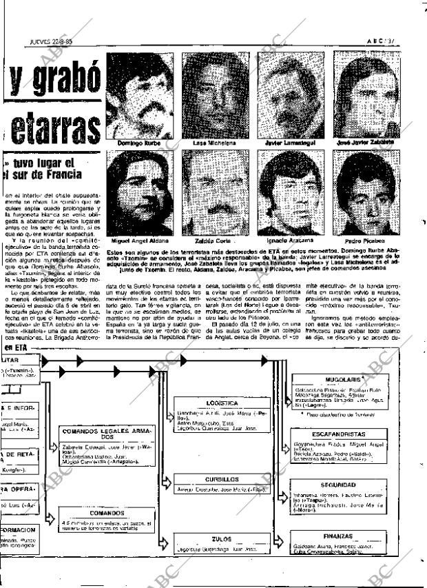 ABC MADRID 22-08-1985 página 37