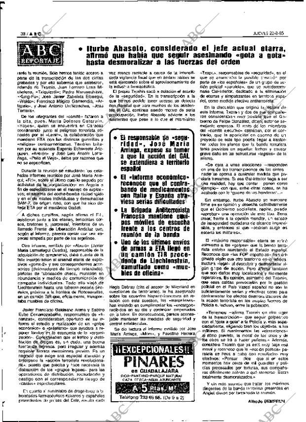 ABC MADRID 22-08-1985 página 38