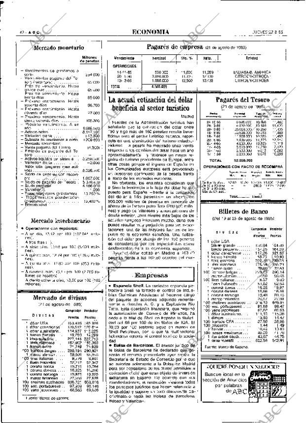 ABC MADRID 22-08-1985 página 42
