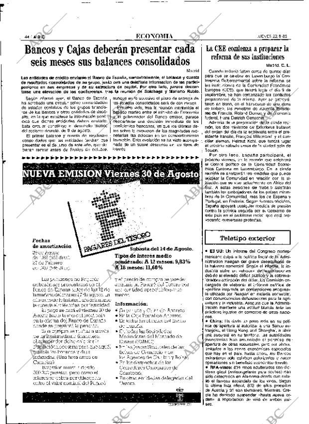 ABC MADRID 22-08-1985 página 44