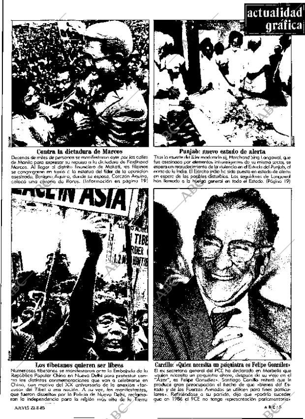 ABC MADRID 22-08-1985 página 5