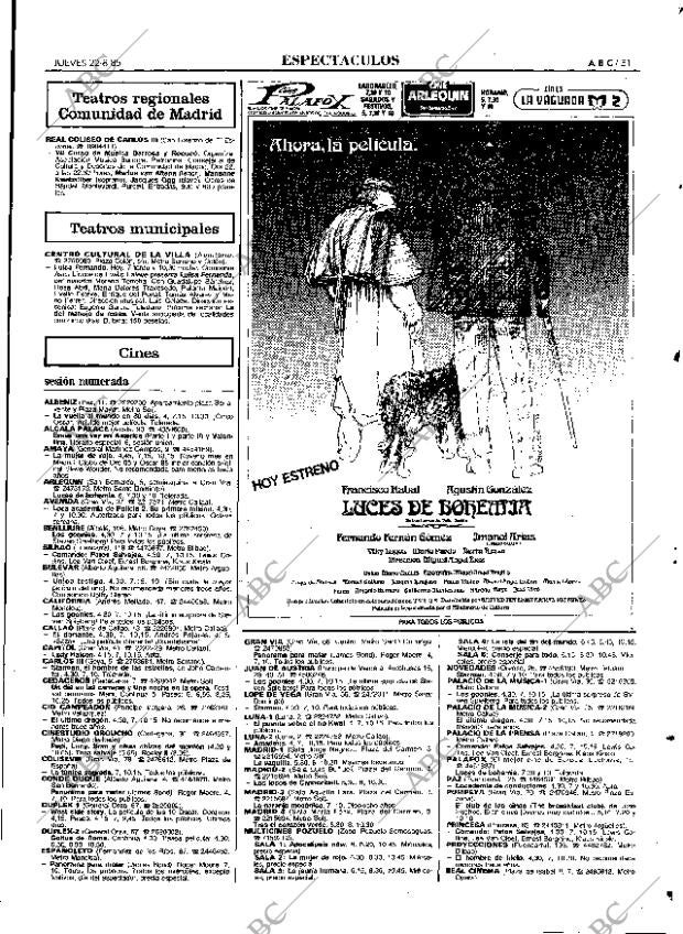 ABC MADRID 22-08-1985 página 51