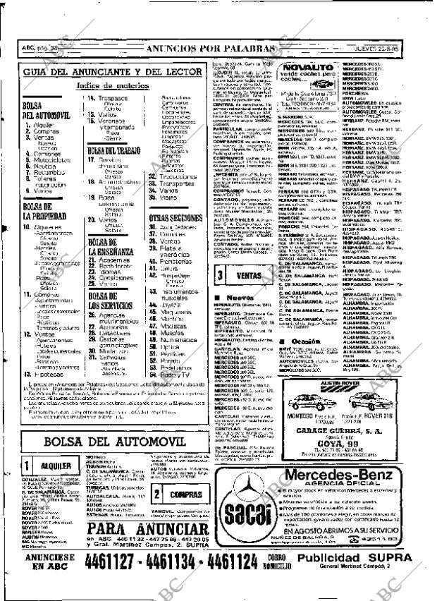 ABC MADRID 22-08-1985 página 54