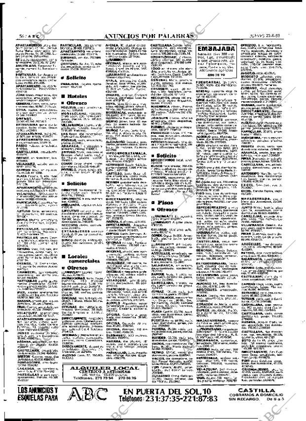 ABC MADRID 22-08-1985 página 56