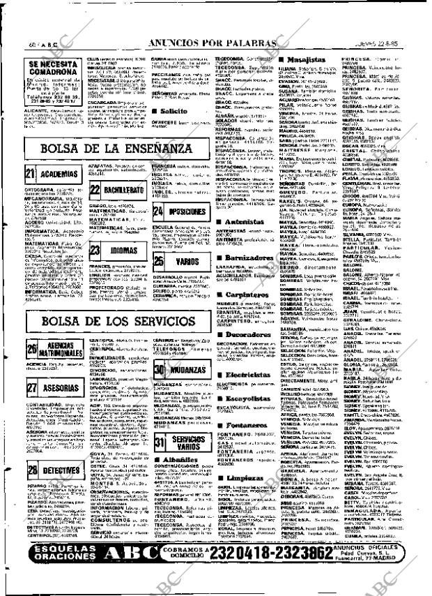 ABC MADRID 22-08-1985 página 60