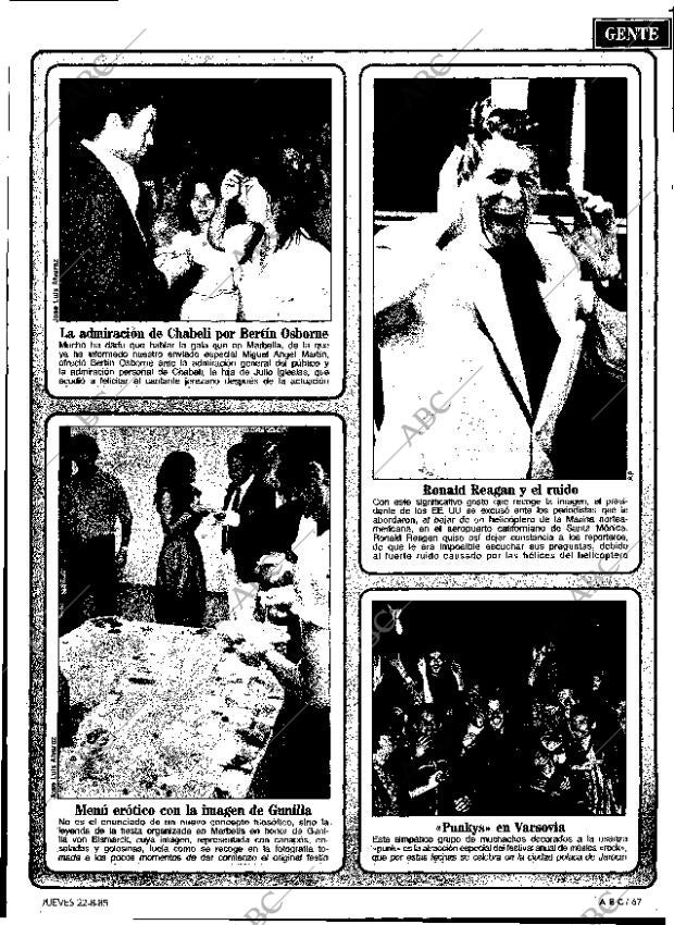 ABC MADRID 22-08-1985 página 67