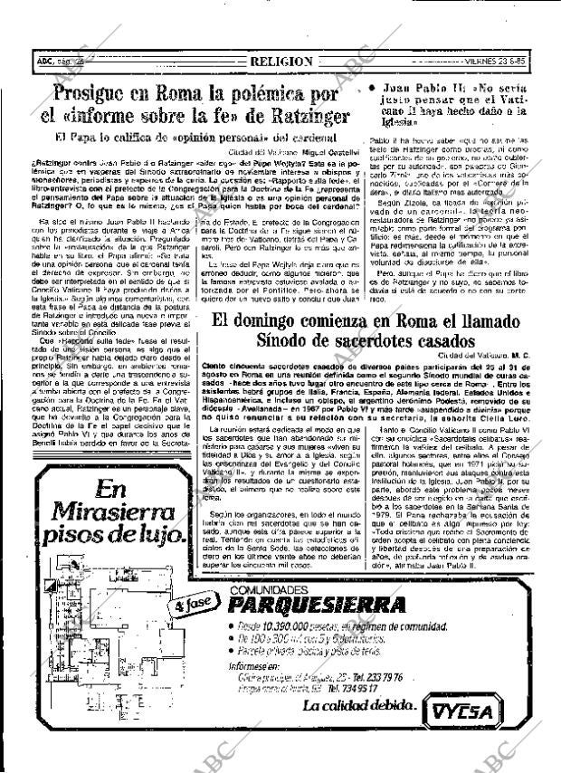 ABC MADRID 23-08-1985 página 26