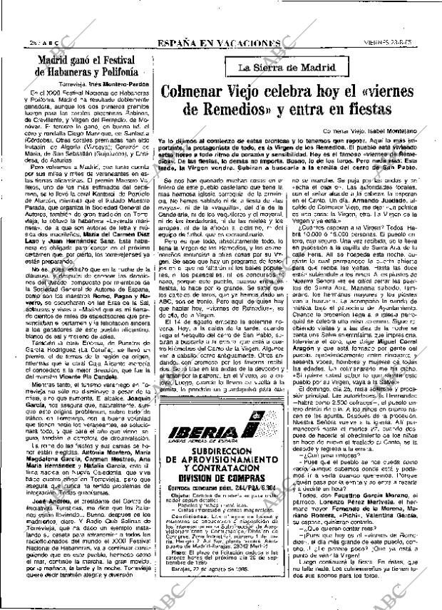 ABC MADRID 23-08-1985 página 28