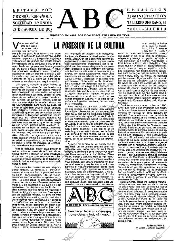 ABC MADRID 23-08-1985 página 3