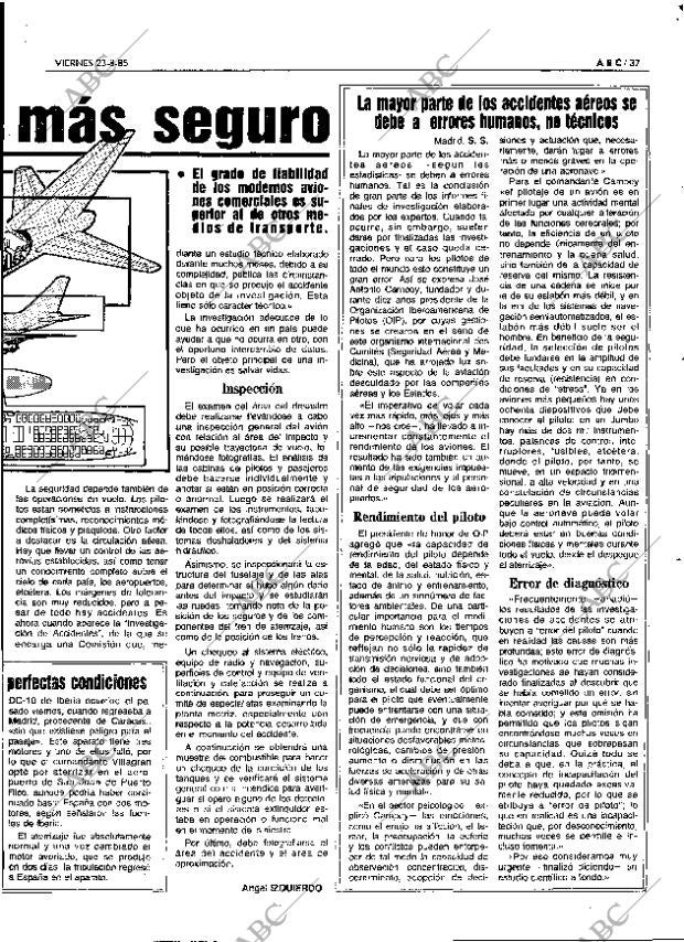 ABC MADRID 23-08-1985 página 37