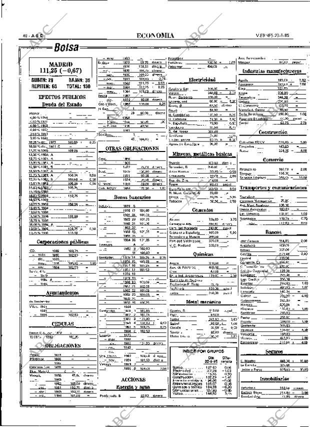 ABC MADRID 23-08-1985 página 40