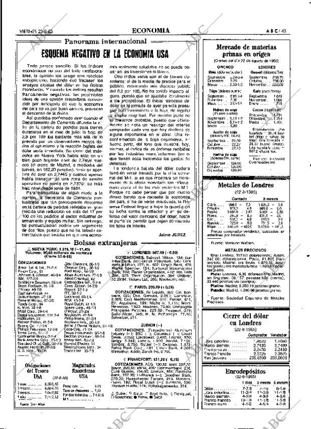 ABC MADRID 23-08-1985 página 43