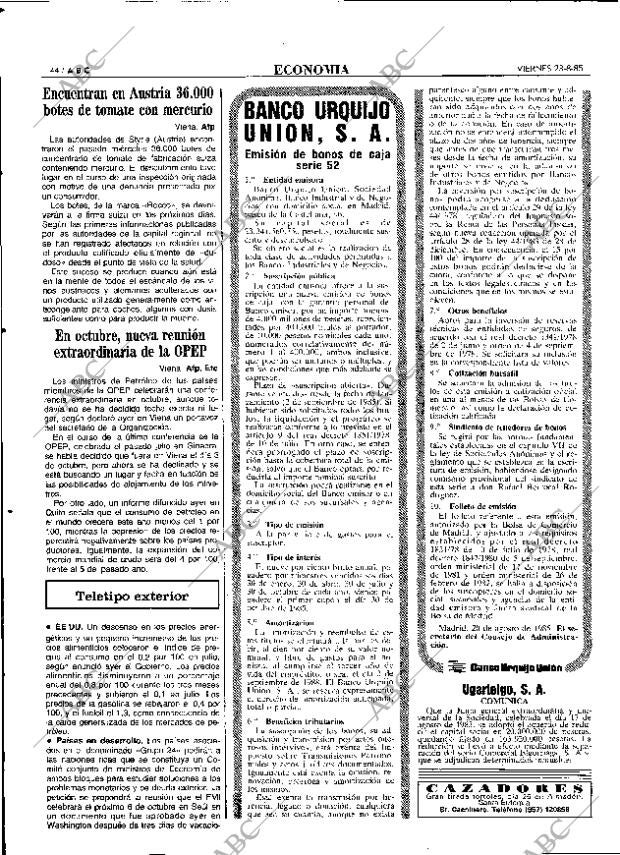 ABC MADRID 23-08-1985 página 44