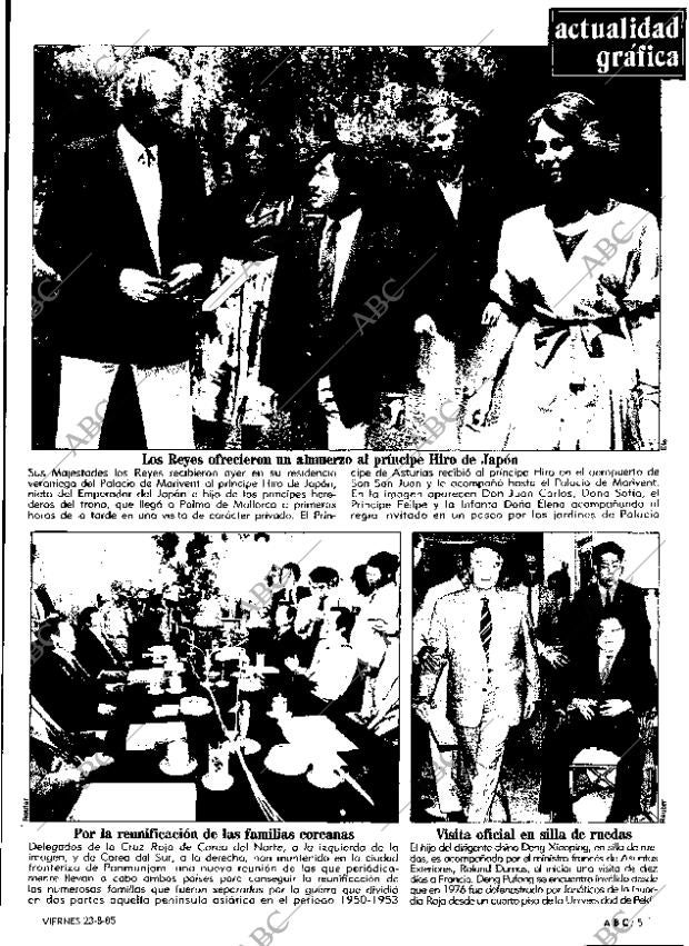 ABC MADRID 23-08-1985 página 5